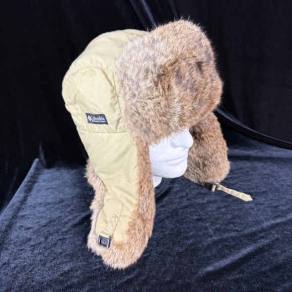 Columbia Trapper Hat XL Real Fur Aviator Winter Cap Unisex Excellent Gift - Picture 6 of 12